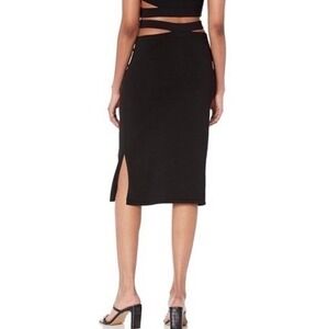 The Drop Women's Valentina Slim Cutout
Pull-On Midi Sweater Skirt Side Slit